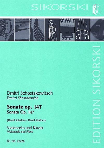 Sonate op.147 für Viola und Klavier