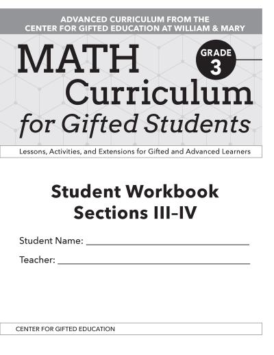 Math Curriculum for Gifted Students