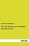 Über das Maximum der Dichtigkeit beim Meerwasser