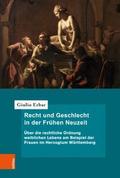 Recht und Geschlecht in der Frühen Neuzeit