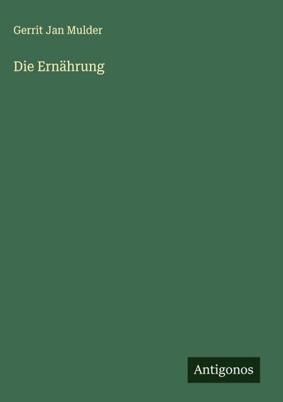 Die Ernährung