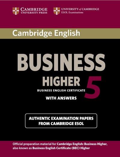 Cambridge English Business 5 Higher Student’s Book with Answers