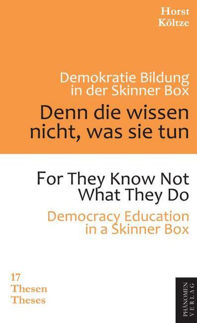 Denn die wissen nicht was sie tun