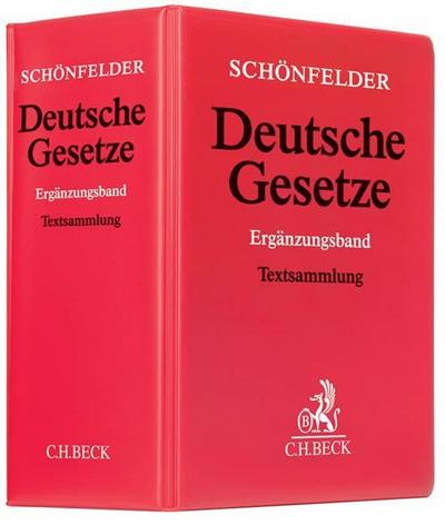 Deutsche Gesetze Ergänzungsband (ohne Fortsetzungsnotierung). Inkl. 52. Ergänzungslieferung