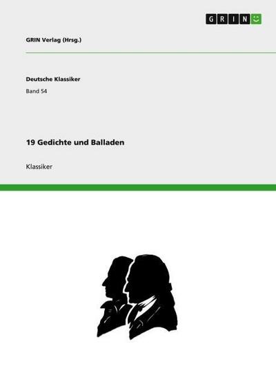 19 Gedichte und Balladen