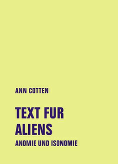 Text fur Aliens