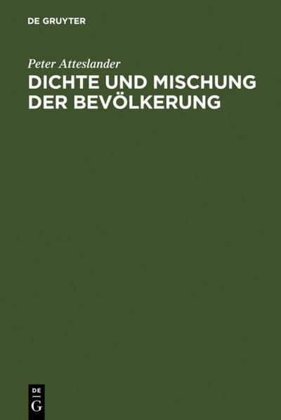 Dichte und Mischung der Bevölkerung
