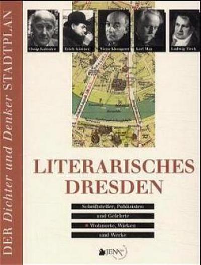 Literarisches Dresden, m. Faltplan