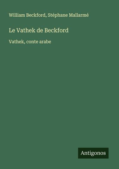 Le Vathek de Beckford