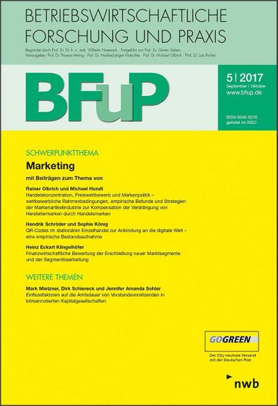 Marketing: BFuP 5/2017
