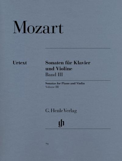 Wolfgang Amadeus Mozart - Violinsonaten, Band III. Band.3