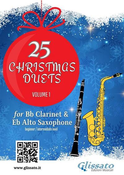 25 Christmas Duets for Bb Clarinet & Alto Sax - volume 1