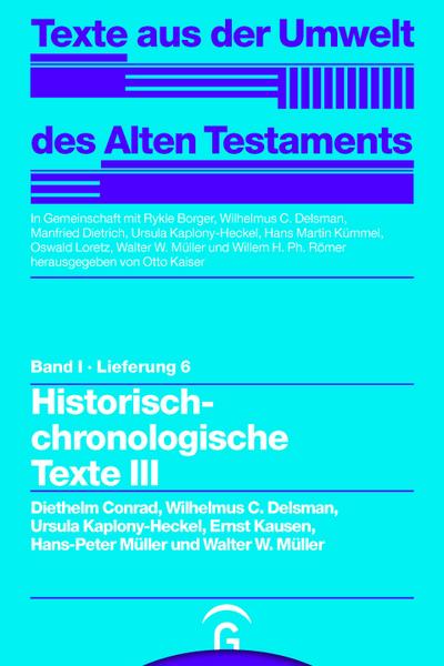 Historisch-chronologische Texte III