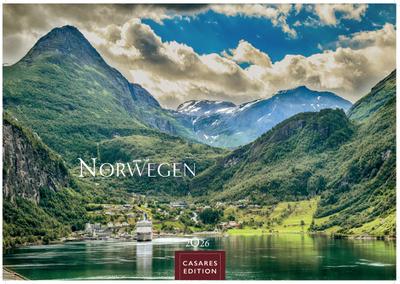 Norwegen Kalender 2026 - Wandkalender | Fotokalender Nordeuropa 35x50cm Grosses Format - Mit 12 atemberaubenden Norwegen-Fotografien, die die Schönheit der norwegischen Natur festhalten