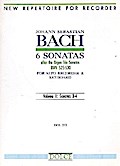 6 Sonatas after the Organ Trio Sonatas BWV525-530 vol.2 (nos.3-4)for alto recorder and keyboard