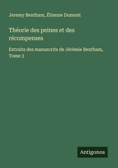 Théorie des peines et des récompenses
