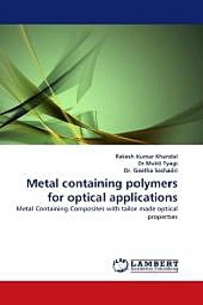 Metal containing polymers for optical applications