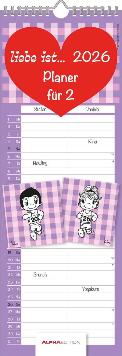 Liebe ist...Planer für Zwei 2026