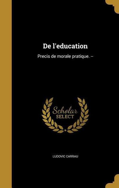 De l’education