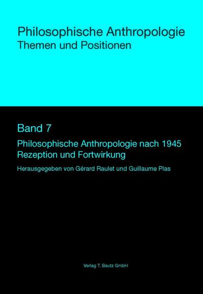 Philosophische Anthropologie nach 1945