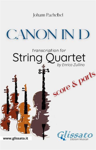 String Quartet "Canon in D" by Pachelbel (score and parts)