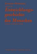 Grundriß der Entwicklungsgeschichte des Menschen