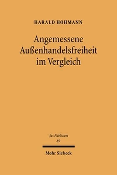 Angemessene Außenhandelsfreiheit im Vergleich