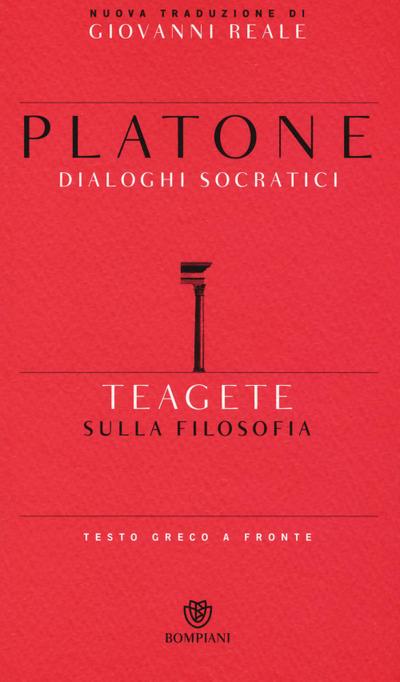 Teagete. Sulla filosofia. Testo greco a fronte
