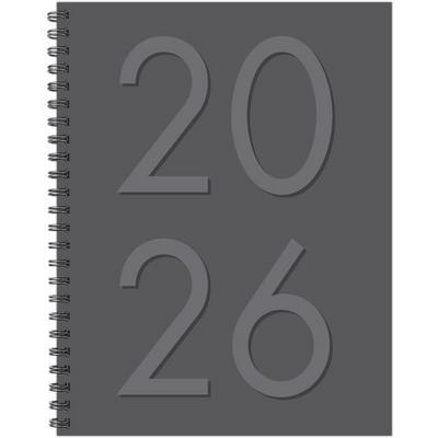 Charcoal 2026 8.5 X 11 Weekly Monthly Softcover Planner