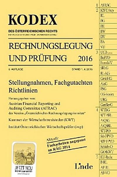 KODEX Rechnungslegung und Prüfung 2016 (f. Österreich)