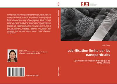Lubrification limite par les nanoparticules - Linda Cizaire