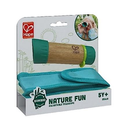 Hape 5568 Verstellbares Teleskop, Entdeckerspielzeug, Nature Fun