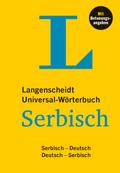Langenscheidt Universal-Wörterbuch Serbisch: Serbisch - Deutsch / Deutsch - Serbisch