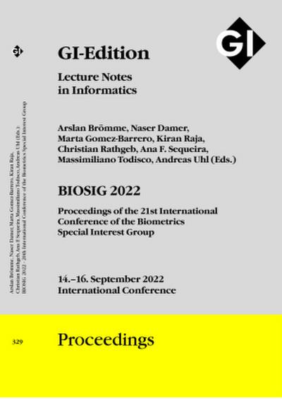 GI Edition Proceedings Band 329 "BIOSIG 2022"