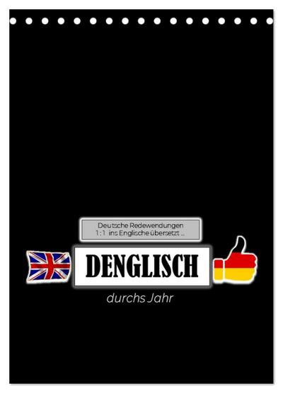 DENGLISCH durchs Jahr (Tischkalender 2026 DIN A5 hoch), CALVENDO Monatskalender
