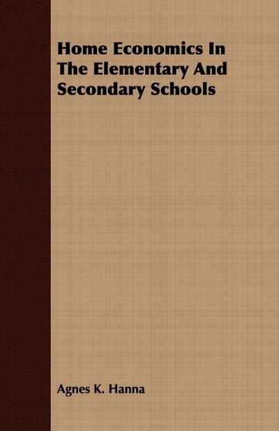 Home Economics In The Elementary And Secondary Schools