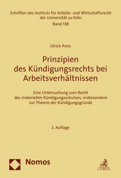 Prinzipien des Kündigungsrechts bei Arbeitsverhältnissen