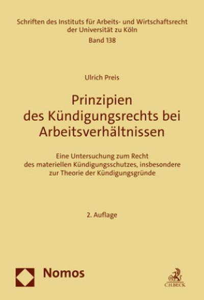 Prinzipien des Kündigungsrechts bei Arbeitsverhältnissen