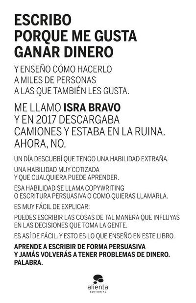 Escribo porque me gusta ganar dinero