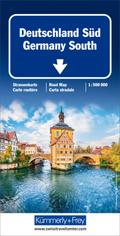 K+F Deutschland Straßenkarte Süd 1 : 500 000: Mit Sehenswürdigkeiten und Ortsindex, wasserfest (Kümmerly+Frey Strassenkarten)