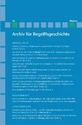 Archiv für Begriffsgeschichte. Band 58