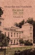 Escritos 1789 - 1859 Volumen II