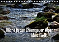 Bäche in den Chiemgauer Alpen - alles fließt (Tischkalender 2017 DIN A5 quer) - Ute Stehlmann