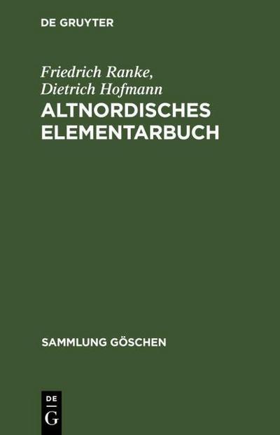 Altnordisches Elementarbuch