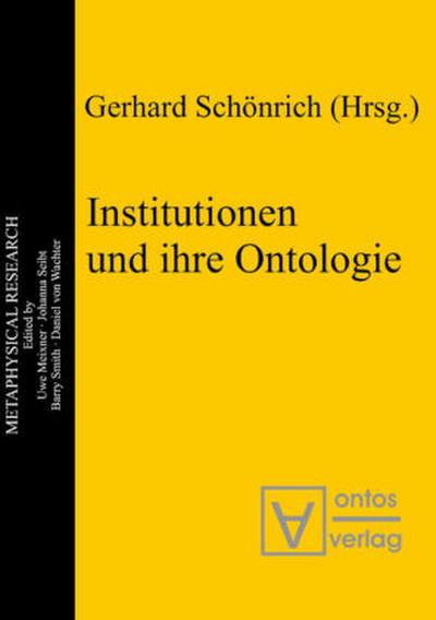 Institutionen und ihre Ontologie