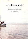 Pieza para dos en blancofür Flöte und Klavier