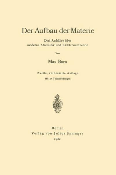 Der Aufbau der Materie