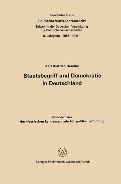 Staatsbegriff und Demokratie in Deutschland