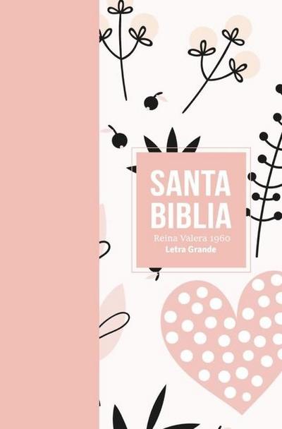 Biblia Rvr 1960 Letra Grande Tamaño Manual Símil Piel Rosa Claro (Bible Rvr 1960 Large Print Handsize Leatherlike Light Pink (Spanish Edition)