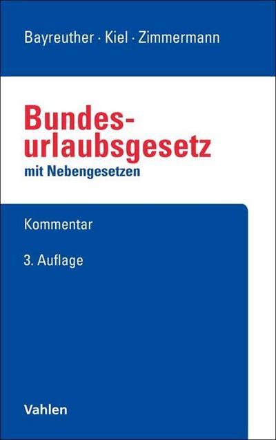 Bundesurlaubsgesetz. BUrlG